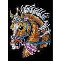 sequin art 1517 Blue Horse Craft Art