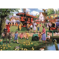 Falcon de luxe The Village Green Jigsaw Puzzles in one Box (4 x 1000