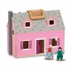 Melissa & Doug Fold and Go Wooden Doll's House With 2 Dolls and Wooden Furniture