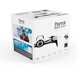 Parrot Bebop 2 Quadcopter Drone with Skycontroller 2 & Cockpit FPV Glasses, 14 MP lens with Full HD Video and Return to Home