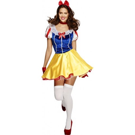 Fever Adult Women's Fairytale Costume, Dress Attached Underskirt, Headband and Choker, Once Upon a Time, Size S, 30195