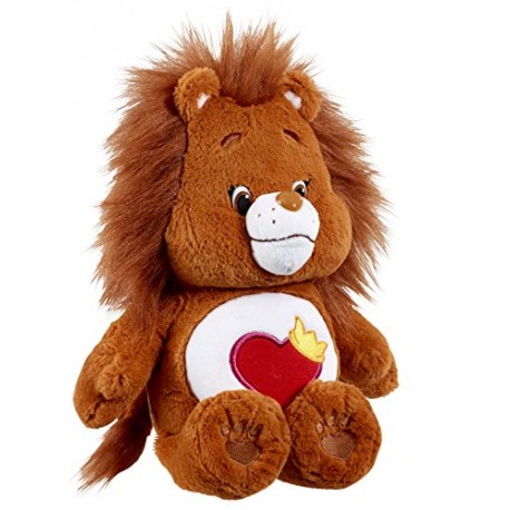 Care Bears 14665 Brave Heart Lion Plush Toy With DVD (Medium)