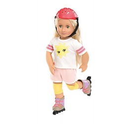 Our Generation Roll With It Doll Outfit Skates and Helmet