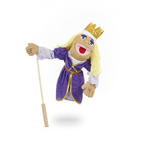 Melissa & Doug Royal Princess Puppet With Detachable Wooden Rod for Animated Gestures