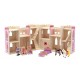 Melissa & Doug Fold and Go Wooden Princess Castle With 2 Royal Play Figures, 2 Horses, and 4 Pieces of Furniture