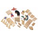 Melissa & Doug Deluxe Wooden Railway Train Set (130+ pcs)