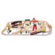 Melissa & Doug Deluxe Wooden Railway Train Set (130+ pcs)