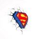 3DLightFX Super Man Logo Light