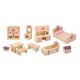 Melissa & Doug Princess Castle Wooden Doll's House Furniture (12 pcs)