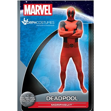 Official Deadpool Basic Morphsuit Fancy Dress Costume