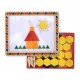 Melissa & Doug Deluxe Wooden Magnetic Pattern Blocks Set