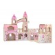 Melissa & Doug Folding Princess Castle Wooden Doll's House With Drawbridge and Turrets