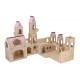 Melissa & Doug Folding Princess Castle Wooden Doll's House With Drawbridge and Turrets