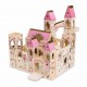 Melissa & Doug Folding Princess Castle Wooden Doll's House With Drawbridge and Turrets