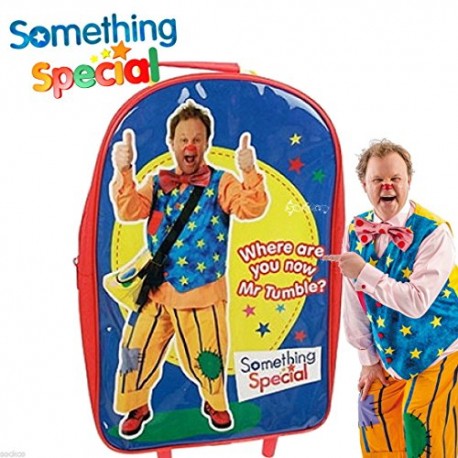 Something Special Mr Tumble Kids Children Luggage Set Backpack Draw String Bag and Wallet