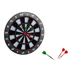 Homcom 16 Professional Dartboard Set w/ 6 Darts Full Size Tournament Dart Board