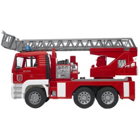 Bruder 02771 MAN Fire Engine with Slewing Ladder, Water Pump, Light and Sound