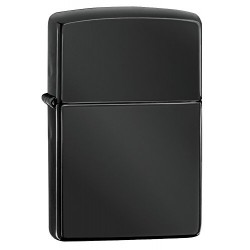 Zippo 24756 Windproof lighter without logo, Ebony , Regular