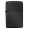 Zippo 24756 Windproof lighter without logo, Ebony , Regular