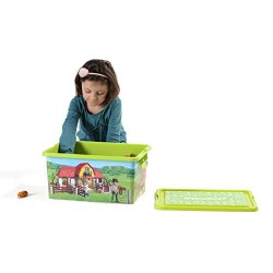 Playmobil 064663 Furniture and Decoration Storage Box + Compartment Box, Farm