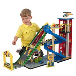 KidKraft Wooden Playset Mega Ramp Racing Set