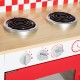 HOMCOM Kids Wooden Large Kitchen Role Play Set Learning Toy (White, Red)