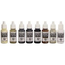 Vallejo Model Color Black and White Acrylic Paint Set