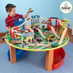 KidKraft Wooden Train Set & Table City Explorer's