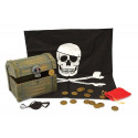 Melissa & Doug Wooden Pirate Chest Pretend Play Set