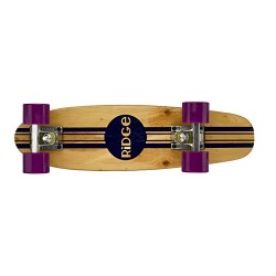 Complete 55cm Maple Wooden Retro 22” Mini Cruiser Board by Ridge Skateboards