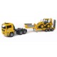 Bruder MAN TGA Low Loader Truck with JCB 4CX Backhoe Loader