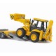 Bruder MAN TGA Low Loader Truck with JCB 4CX Backhoe Loader