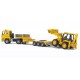 Bruder MAN TGA Low Loader Truck with JCB 4CX Backhoe Loader