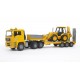 Bruder MAN TGA Low Loader Truck with JCB 4CX Backhoe Loader