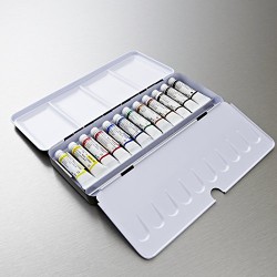 Winsor & Newton 5 ml Professional Water Colour Lightweight Metal Box Set (Pack of 12)