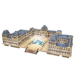 Cubic Fun l517h – 3d Puzzle Museum of the Louvre with LED – Paris – France