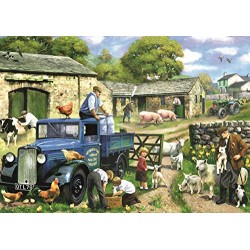 Falcon de luxe Seasons on The Farm Jigsaw Puzzles in One Box (4 x 1000