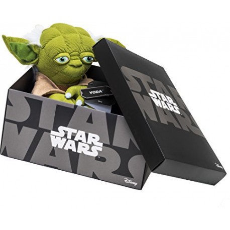 Joy Toy 1601758 Yoda Black Line Plush Toy in Gift Box, 25 cm