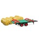 Bruder 02220 Bale Transport Trailer with 8 round bales