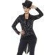 Smiffy's 46959L Sequin Tailcoat Ladies Jacket (Large)