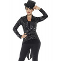 Smiffy's 46959L Sequin Tailcoat Ladies Jacket (Large)