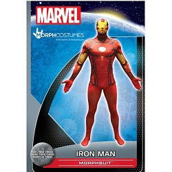 Official Iron Man Basic Morphsuit Fancy Dress Costume