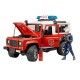 Bruder 2596 Land Rover Station Wagon Fire Department Vehicle Toy with Fireman