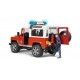 Bruder 2596 Land Rover Station Wagon Fire Department Vehicle Toy with Fireman