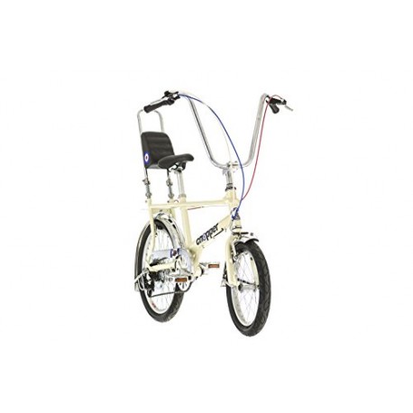 Raleigh Chopper Kids' Kids Bike White, 14 inch aluminium frame, 1 speed aluminium v