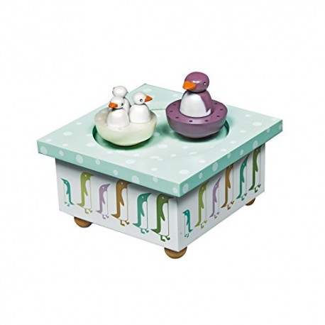 Trousselier Penguin Musical Wooden Box