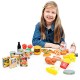 Mamatoy MMA08000 – Funnytoy Dinner’s ready!, 100 assorted plastic play food