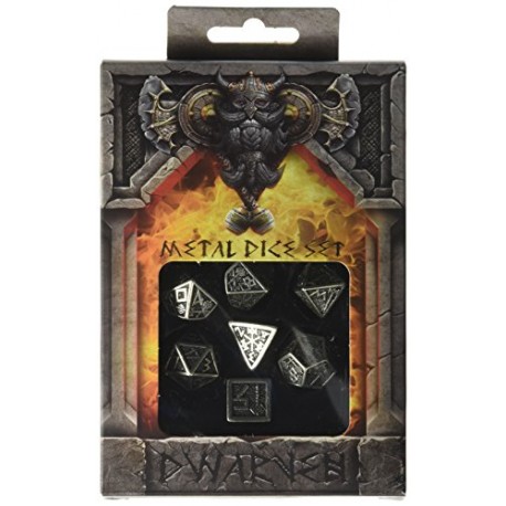 Qworkshop QworkshopSMDW35 Metal Dwarven Dice Set (7