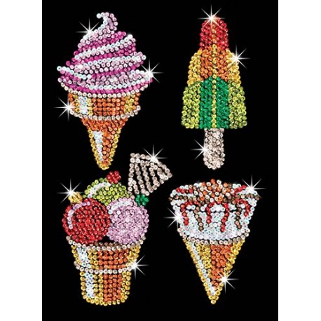 sequin art 1504 Orange Ice Creams Craft Art