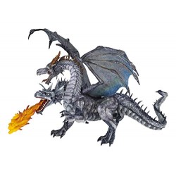 Papo Two Headed Dragon Figure (Silver)